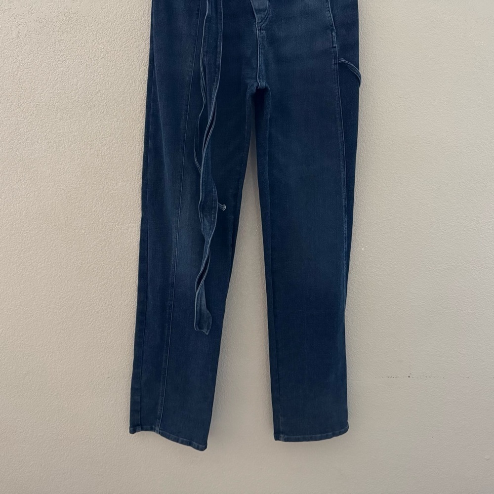 Ottolinger Wrap Jeans Medium Indigo Blue Denim Avant Garde Y2K Streetwear Runway - Picture 9 of 16